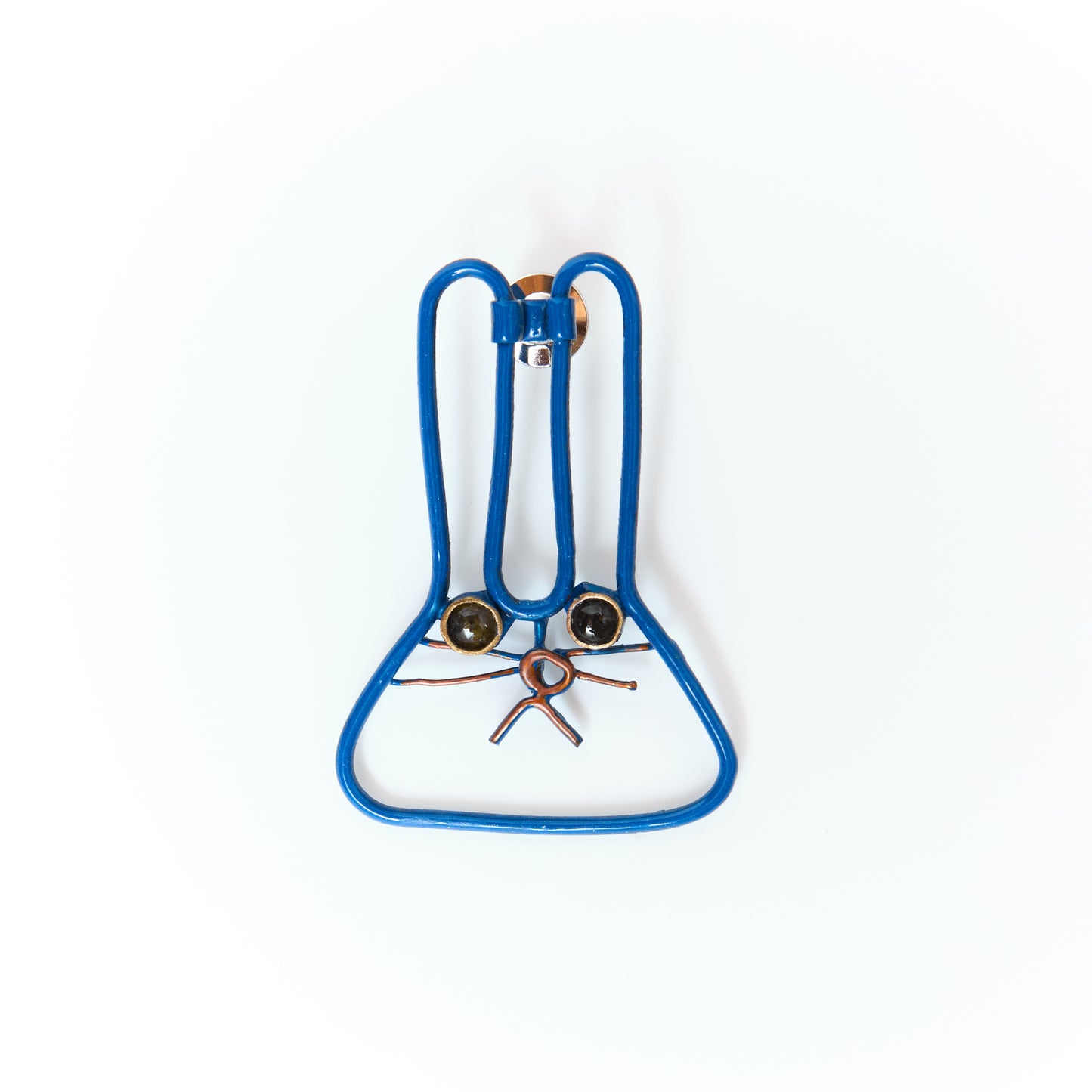 Blue Bunny Brooch
